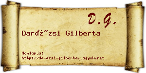 Darázsi Gilberta névjegykártya